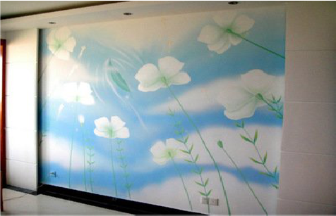 寿县画墙绘怎么画好白云的蓬松感？