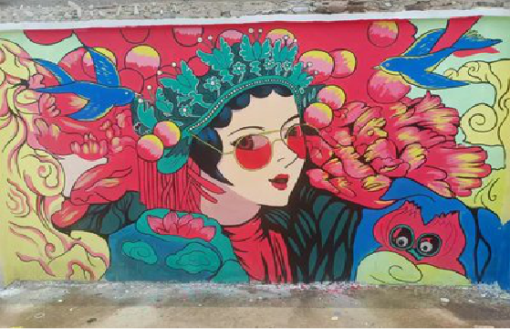 寿县墙体彩绘-网红墙