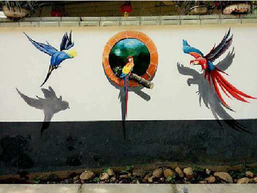 寿县视觉错位-3D墙绘设计