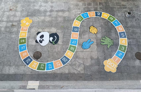 寿县地面游戏彩绘