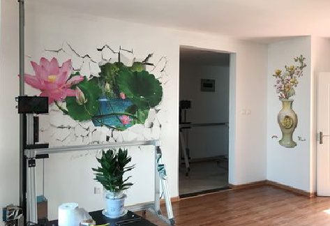 寿县墙体彩绘相比墙纸的优势。