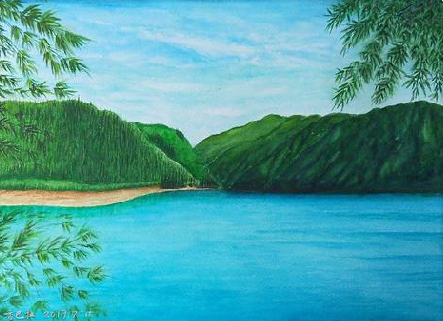 寿县在墙绘中，如何绘画绿水青山？