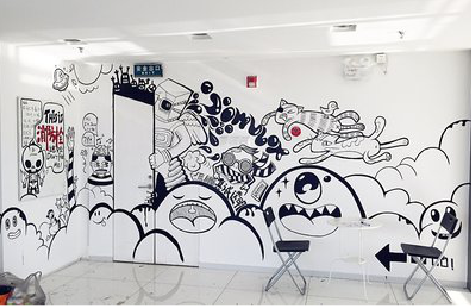 寿县手绘墙并非传统涂鸦。